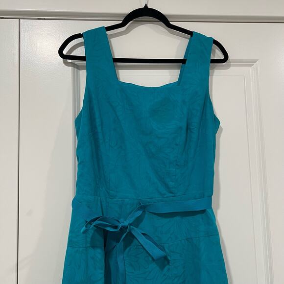 Rabbit‎ Rabbit Rabbit Women's Teal Blue Knee Length Fit and Flare Dress Size 10 - Picture 2 of 8